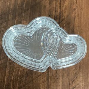 Glass Heart Trinket Holder
